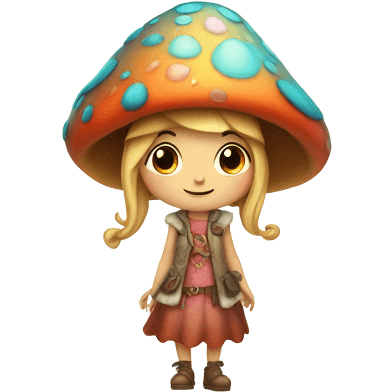 Fille champignon emoji