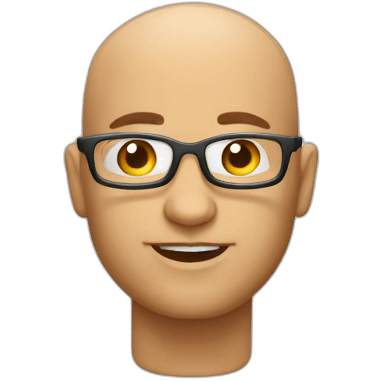 bald JavaScript developer emoji