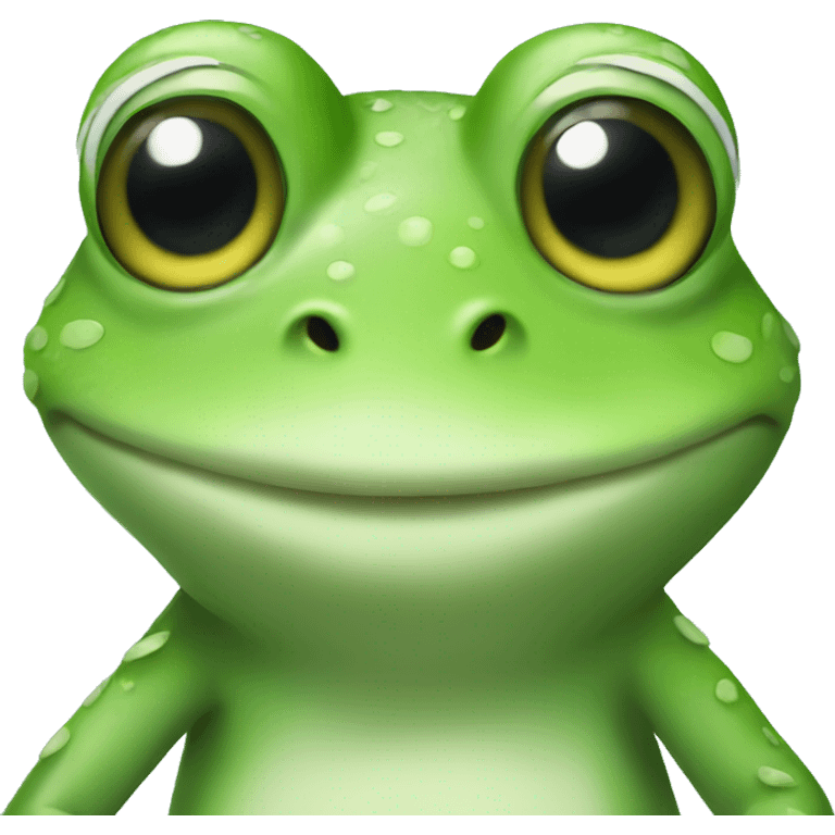 Cute frog  emoji