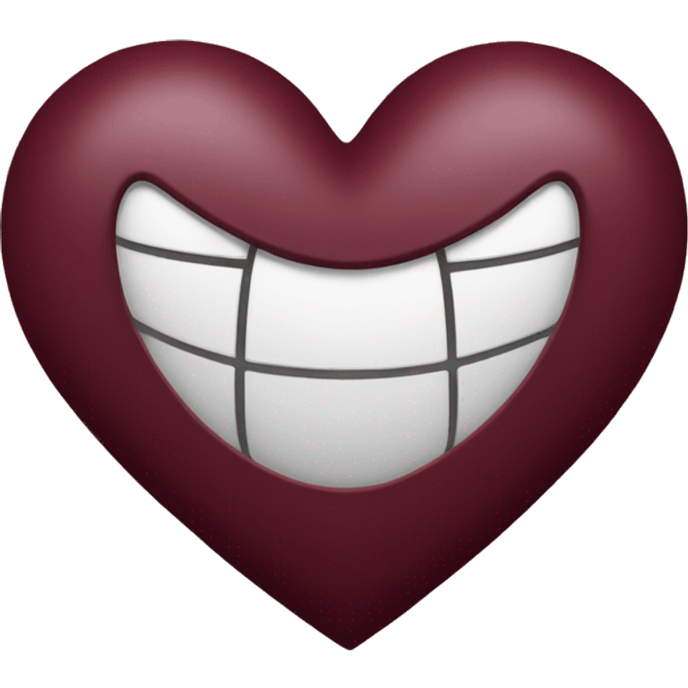 Burgundy heart emoji