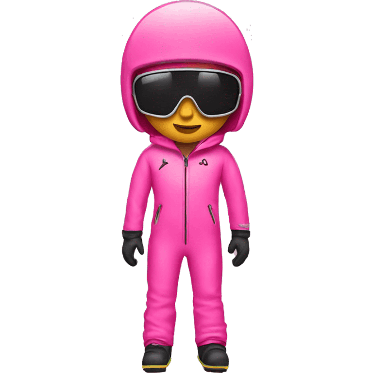 pink ski suit emoji