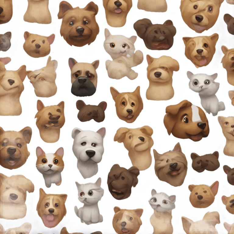 Cat dog bear emoji