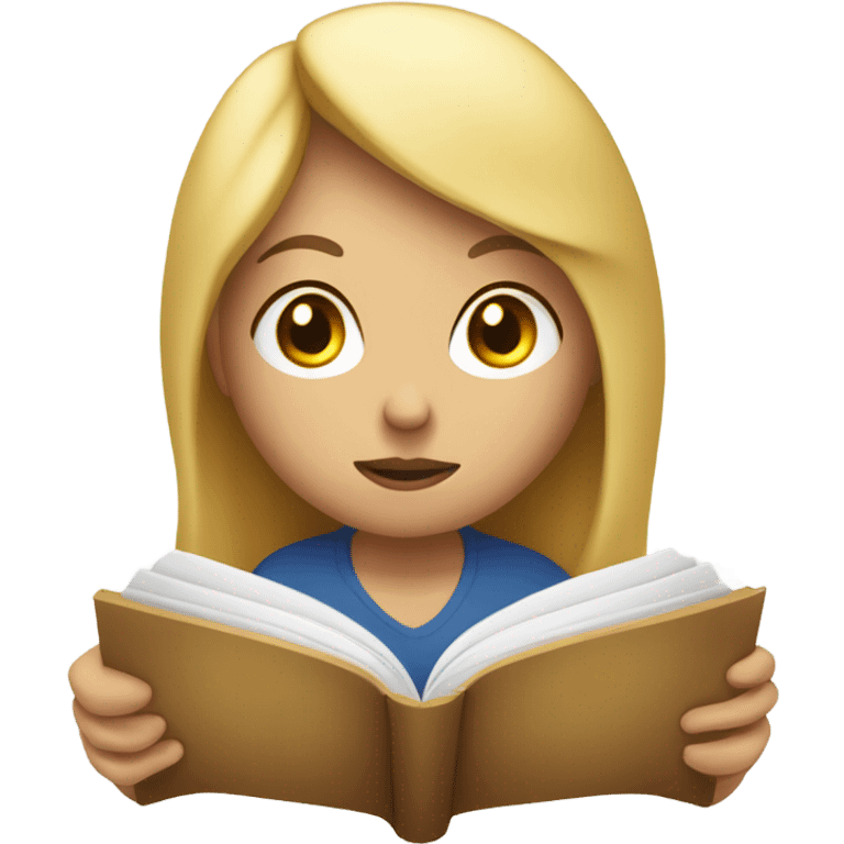 reading blonde  emoji