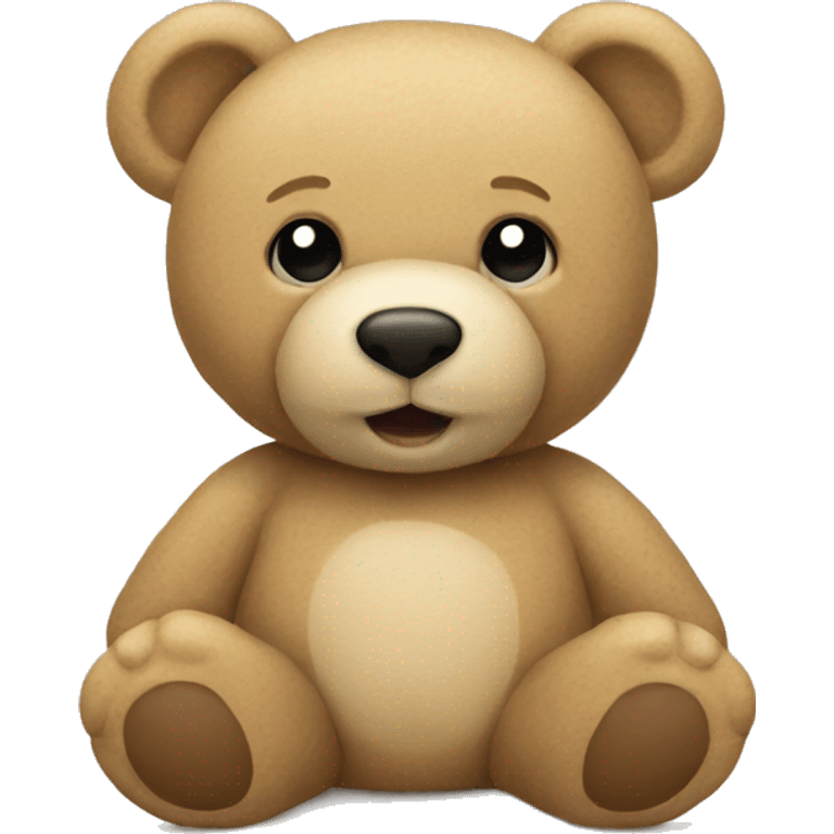 beige teddy bear emoji