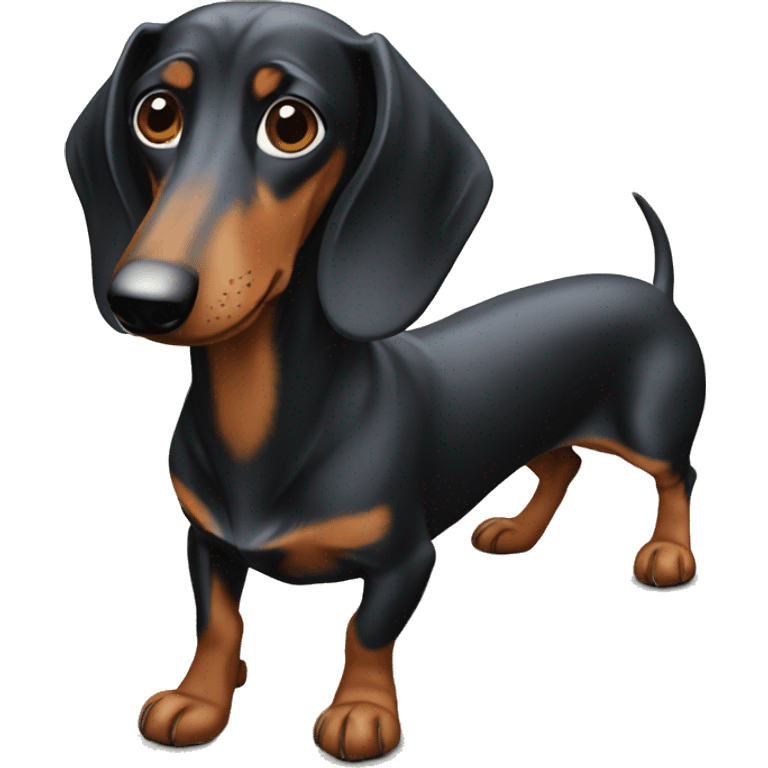 Super long dachshund emoji