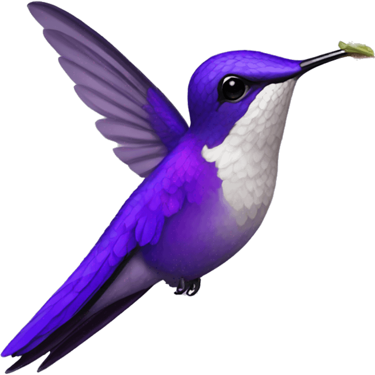 Violet hummingbird emoji