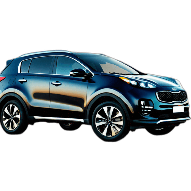 Kia Sportage 2017 black emoji