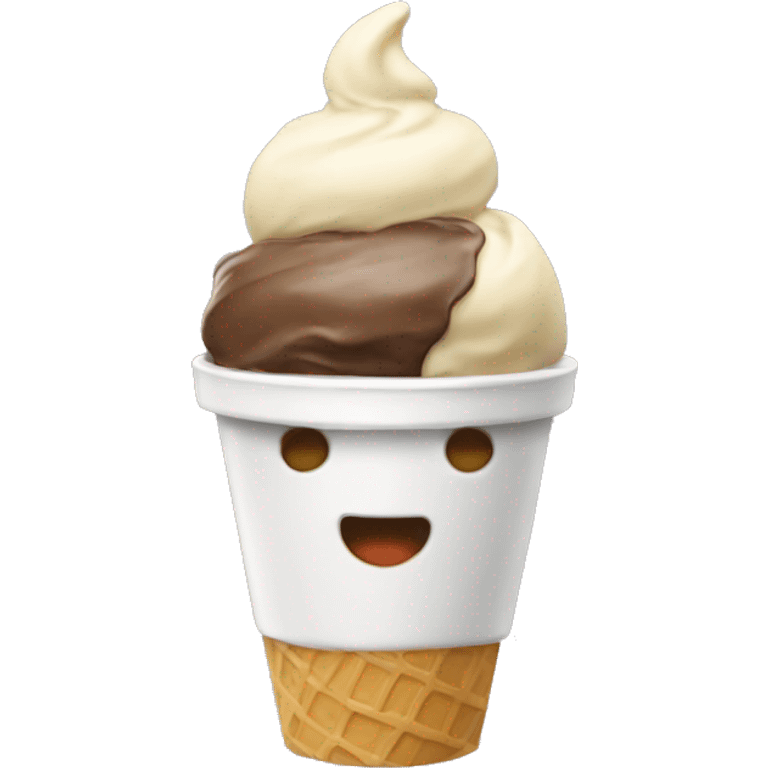 a cup ice cream emoji