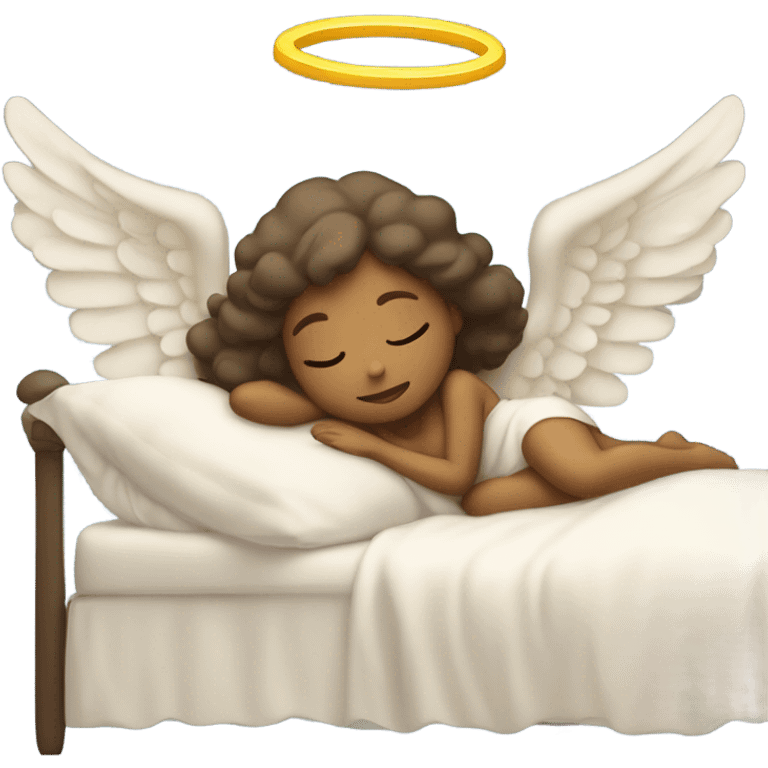 angel female in bed emoji