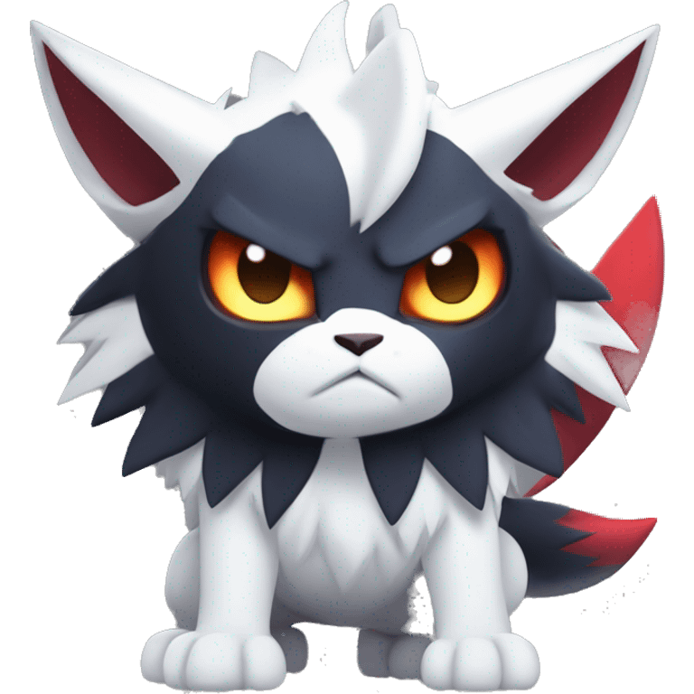 Edgy Cool Kawaii Litten-Absol-Zorua-Zangoose-Pokémon Full Body emoji