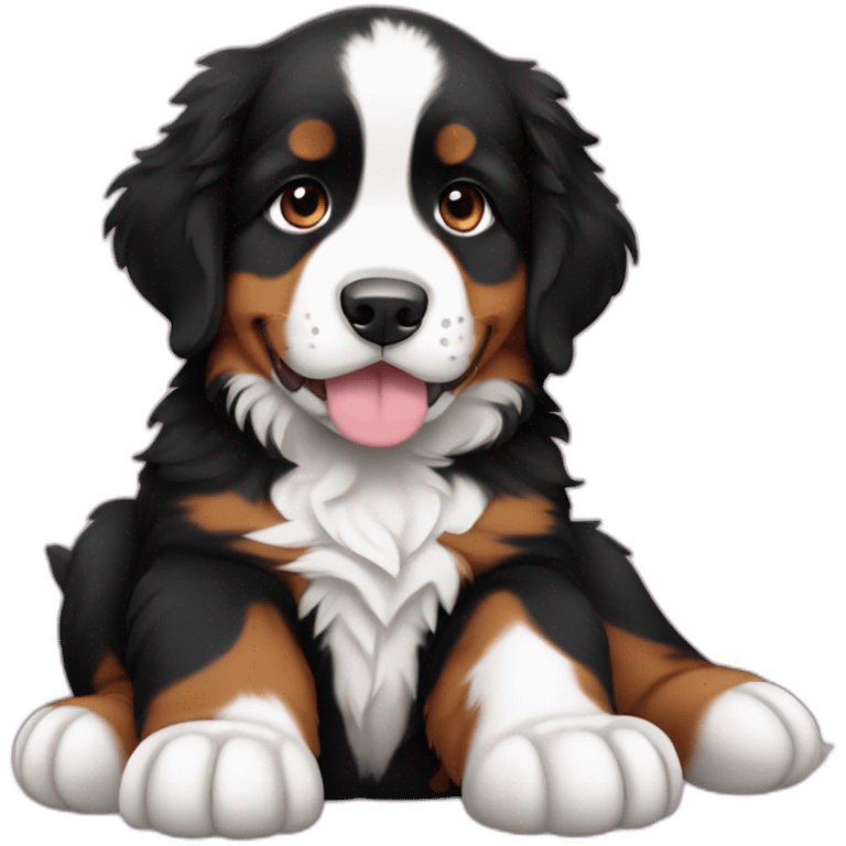 Bernese mountain dog  puppy cute  emoji