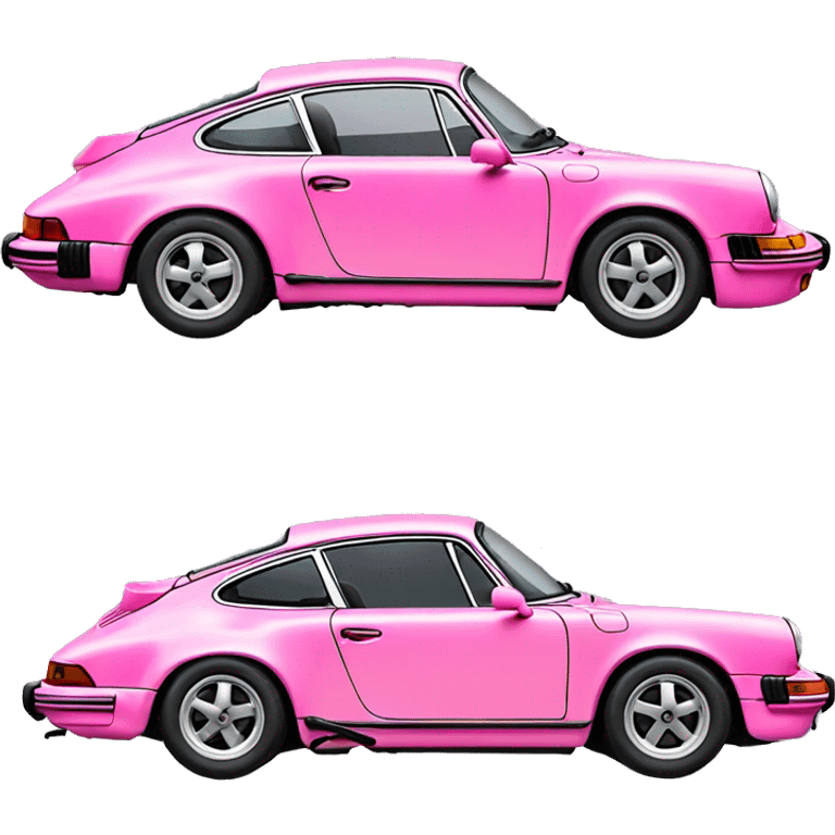 Porsche 911 pink emoji