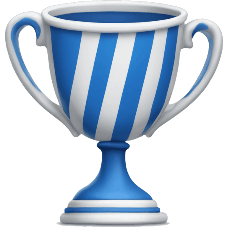 blue and white winner's cup emoji