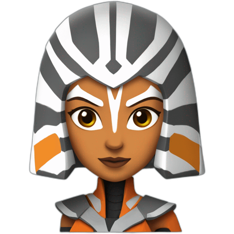 Ahsoka Tano (Portrait, front facing, Apple iOS 17 style) emoji