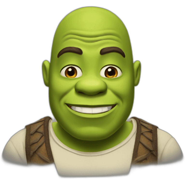 Shrek but black emoji