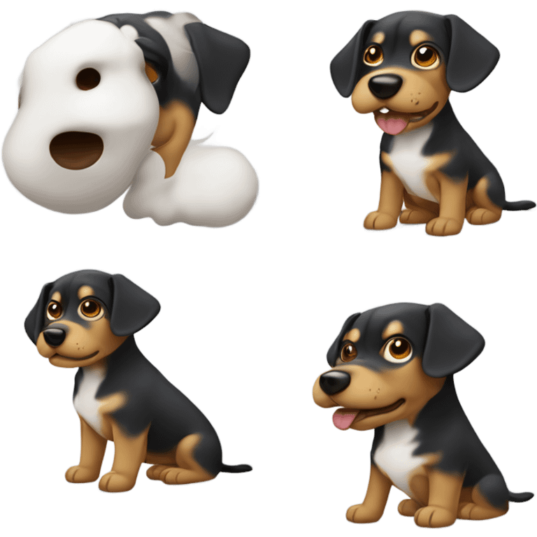 Cachorro branquinho raça maltês emoji