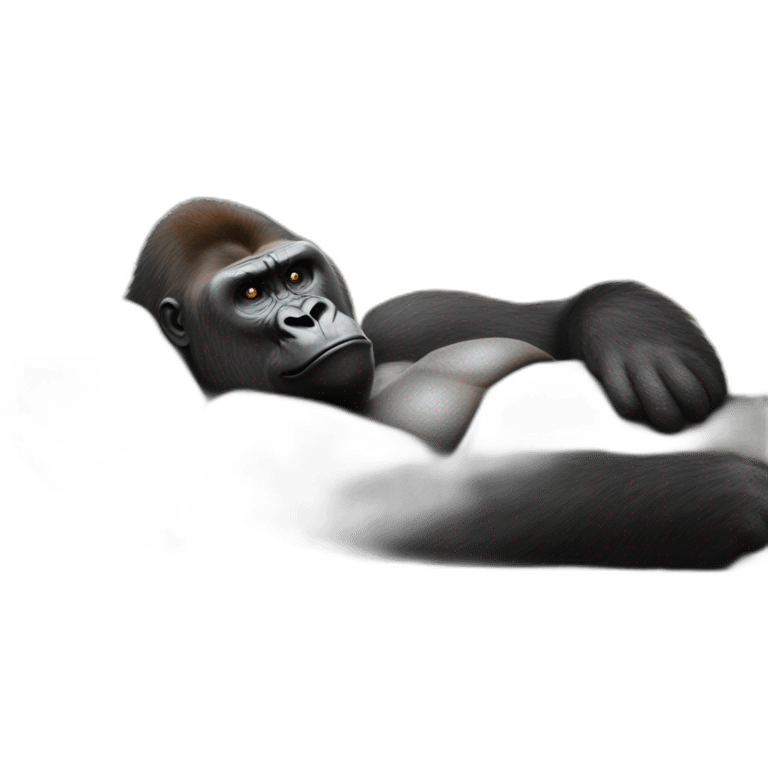 Gorilla watching Joe Biden as he sleeps emoji