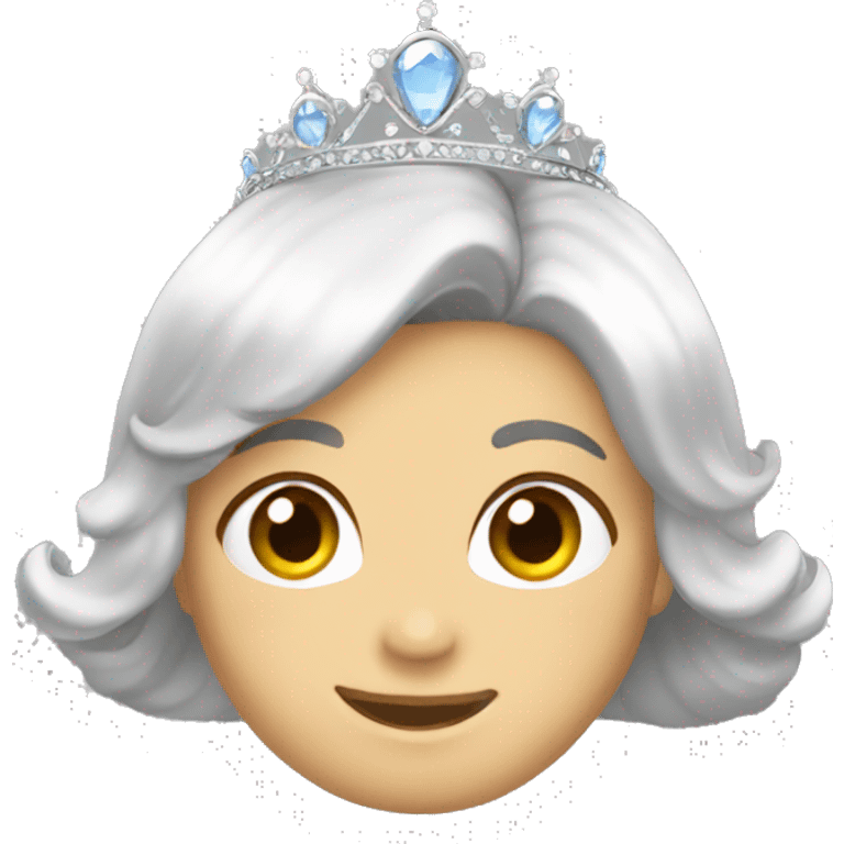 Silver Princess tiara  emoji