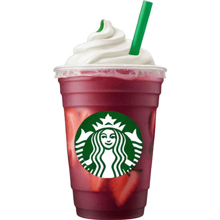 Starbucks strawberry açaí refresher  emoji