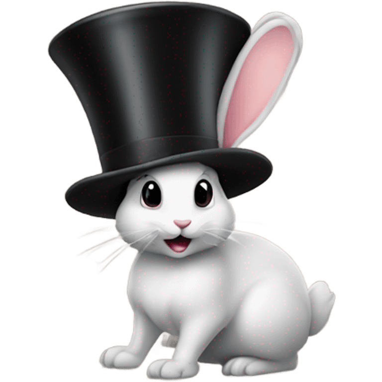 Rabbit in hat  emoji