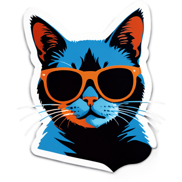 Cat with sunglasses emoji