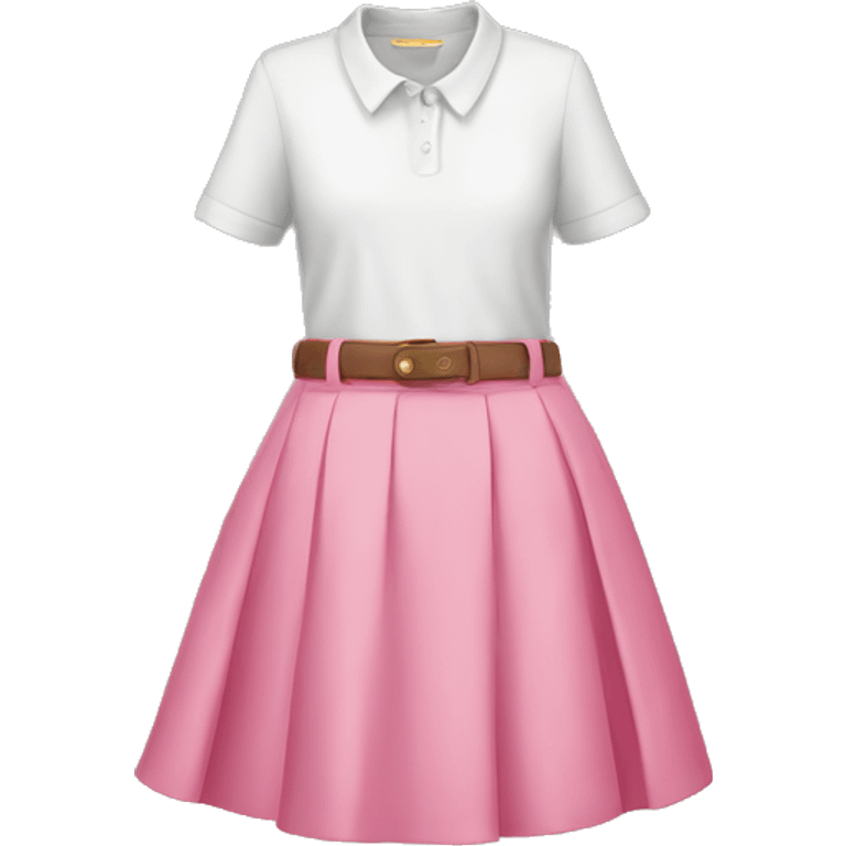 Preppy pink skirt emoji