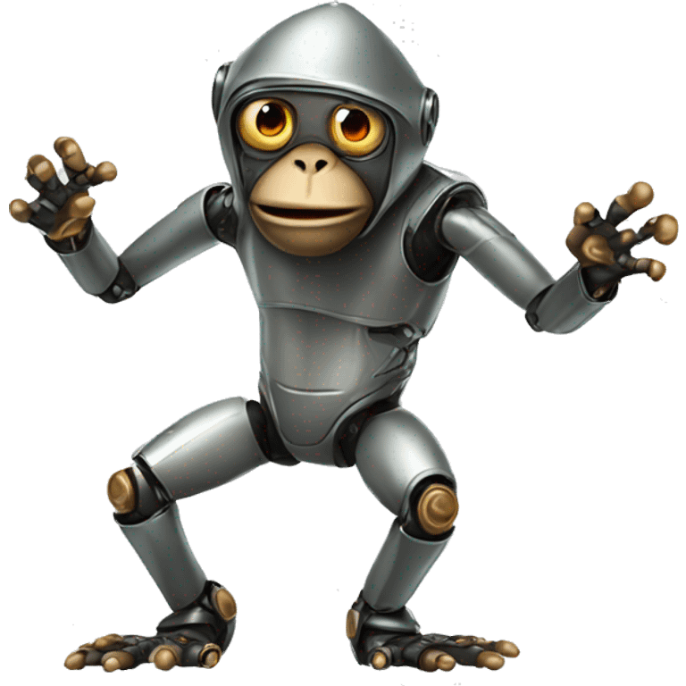 Monky dance robot funky toad emoji