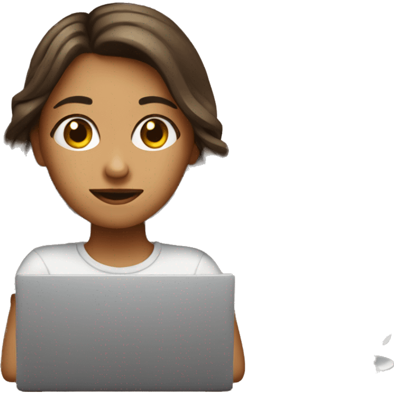 girl+laptop+coffee emoji