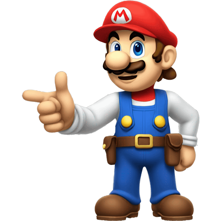 mario pointing forward emoji