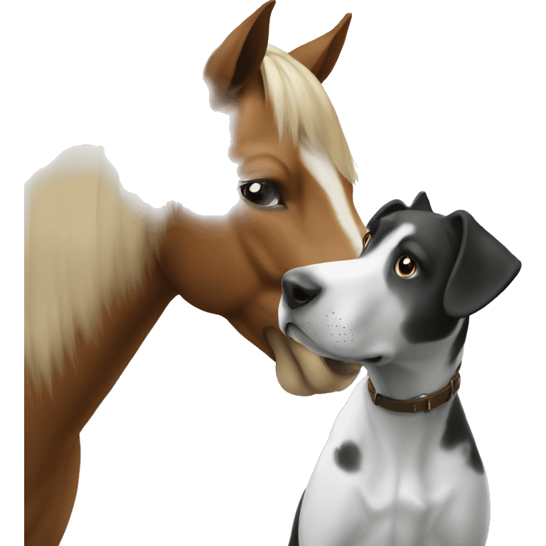 Horse and dog  emoji