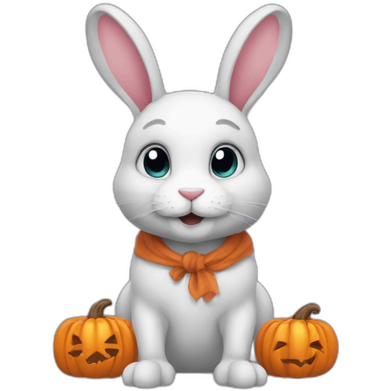 halloween rabbit emoji