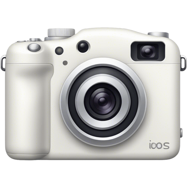 White digital camera emoji