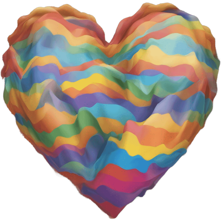 Rainbow heart emoji