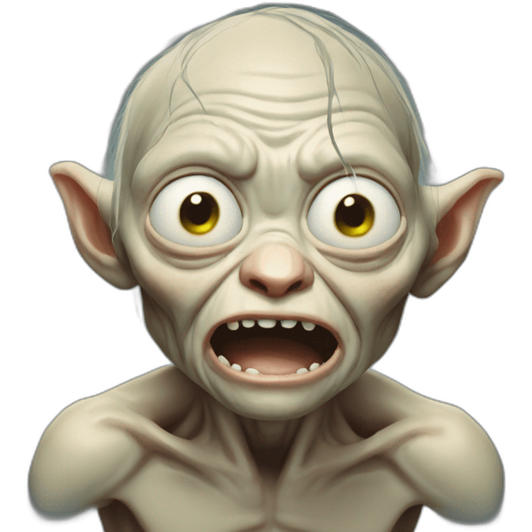 Gollum-crying emoji