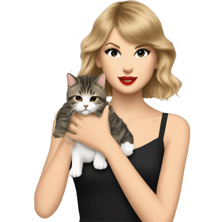 Taylor swift petting a cat  emoji