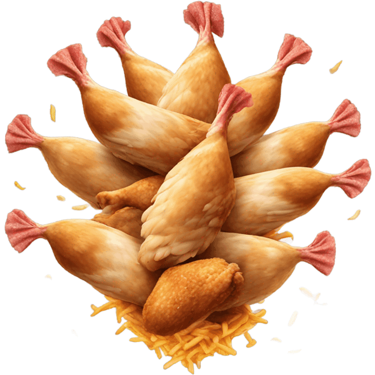 Chicken cyclone emoji