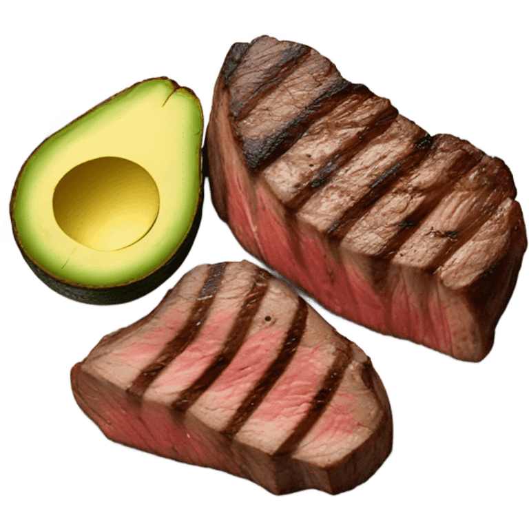 steak and avocado emoji