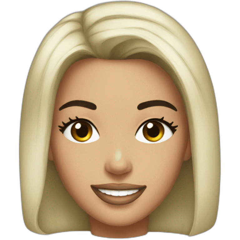 Kim k smiling emoji