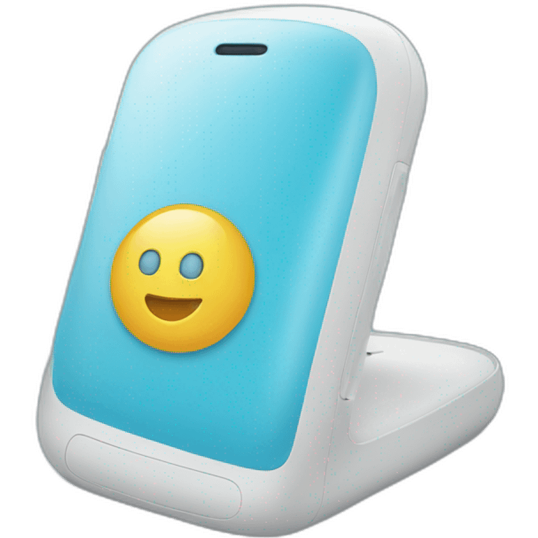 technology phone for social good blue emoji