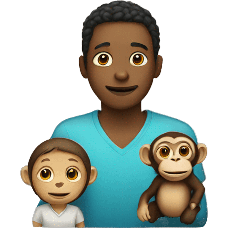 peopl and a monkey emoji