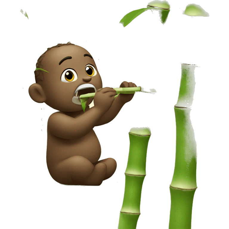 panta eating bamboo emoji