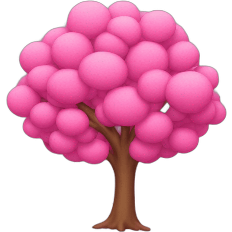 Pink tree emoji