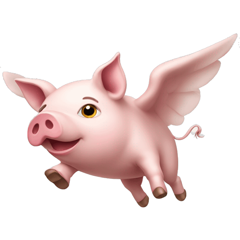 Flying pig emoji