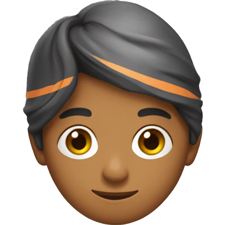 indian boy making solo travel in thailand emoji