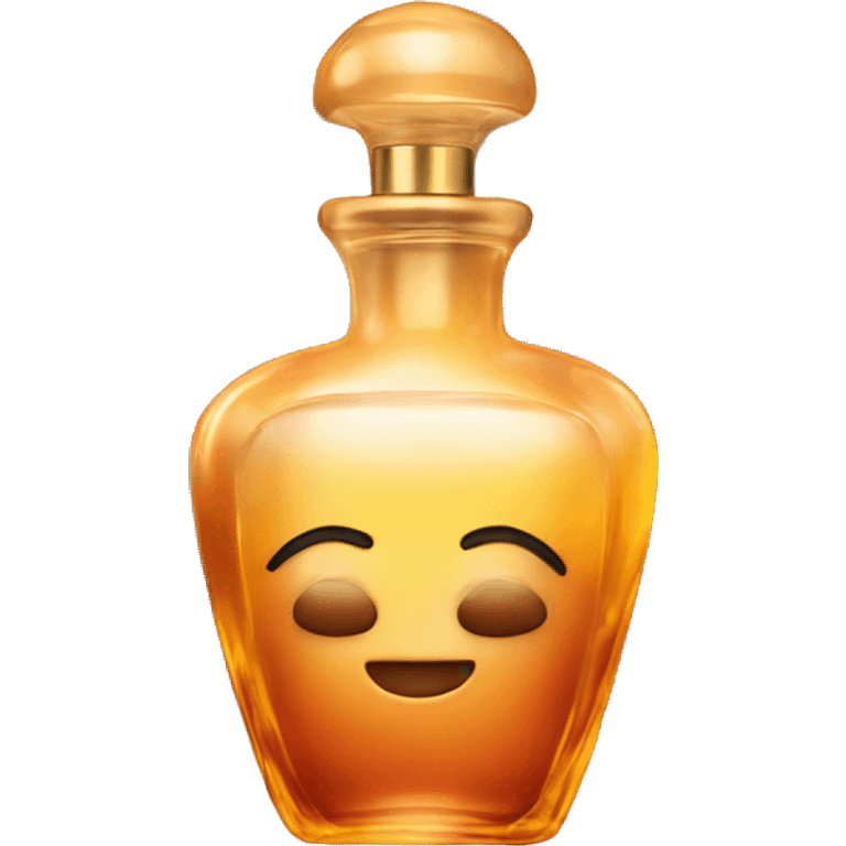 perfume bottle with amber romance written on it emoji