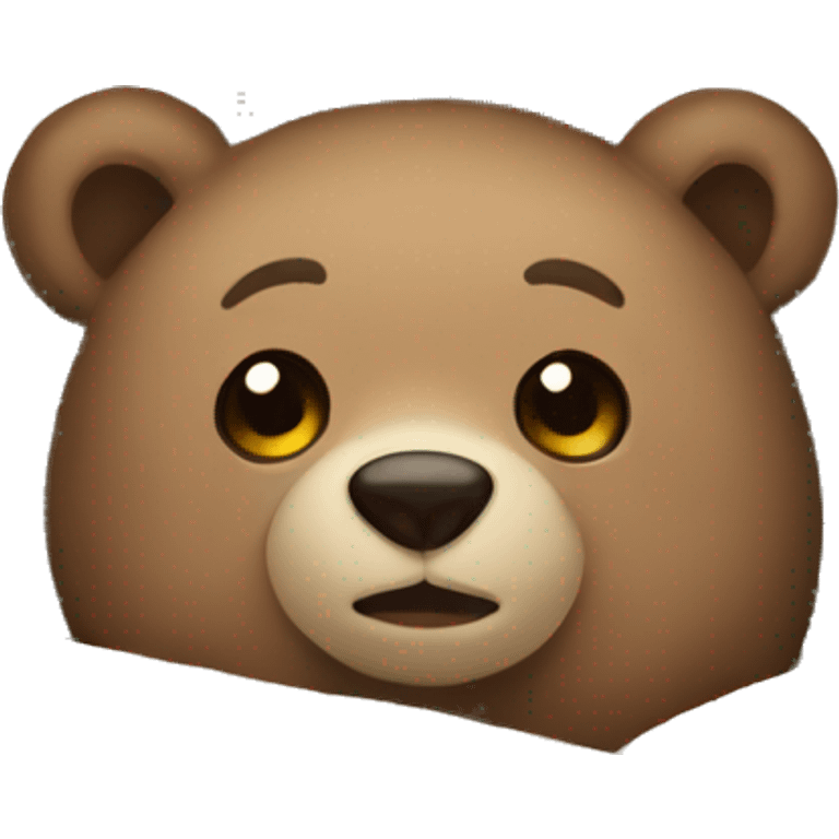 bear cozy in blanket emoji