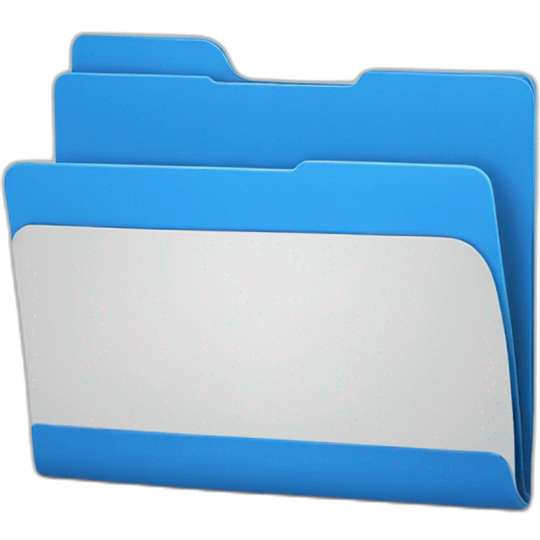 folder in blue emoji