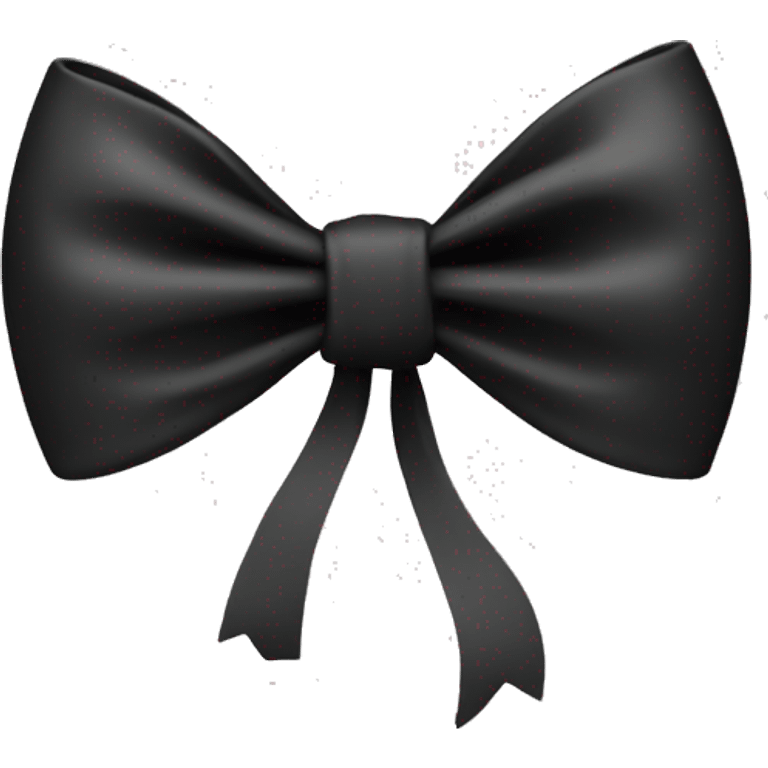 black coquette bow emoji