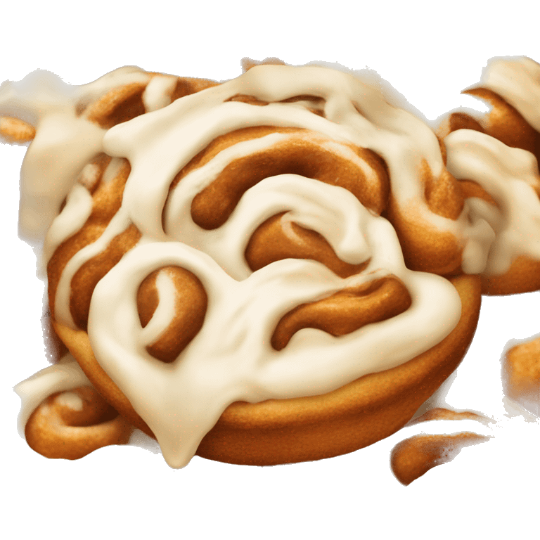 Cinnabon with cream  emoji