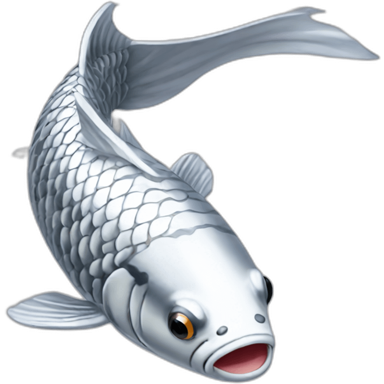 silver-koi-fish emoji